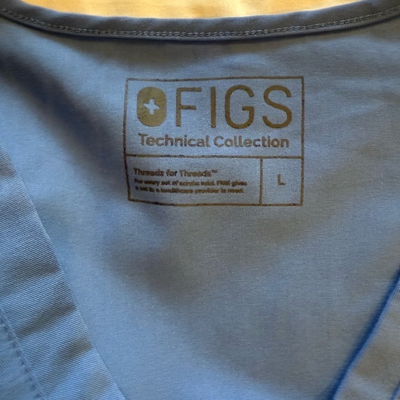 Figs Light Blue Technical Collection Top - Picture 3 of 4